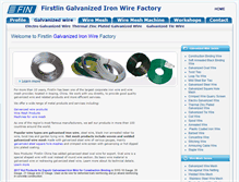 Tablet Screenshot of galvanizedwire.net